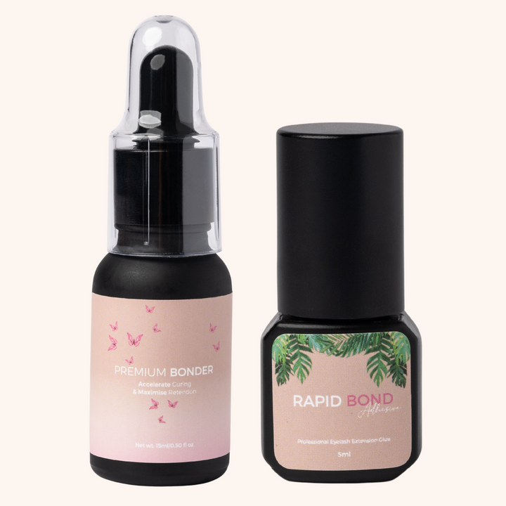 Lash Nation Rapid Bond Adhesive 5ML + Premium Bonder 15ML